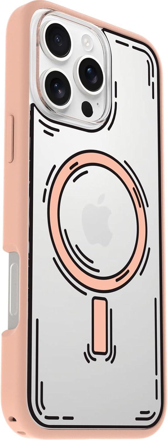 imageOtterBox iPhone 16 Symmetry Series Clear Case Baby Blue JeansNew Doodle Cover