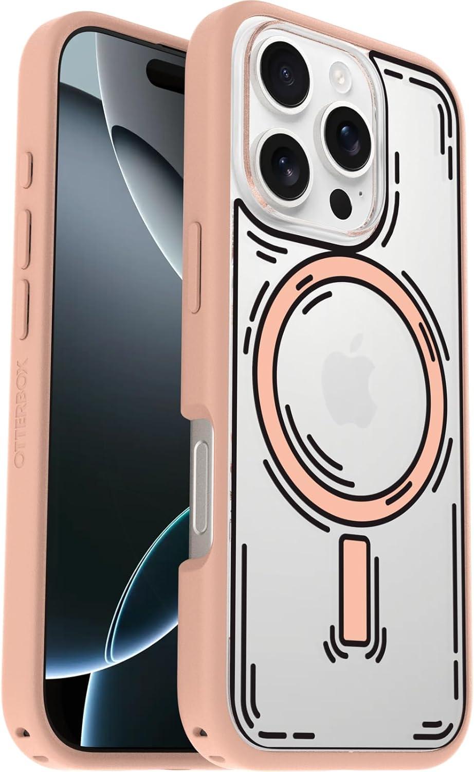 imageOtterBox iPhone 16 Symmetry Series Clear Case Baby Blue JeansNew Doodle Cover