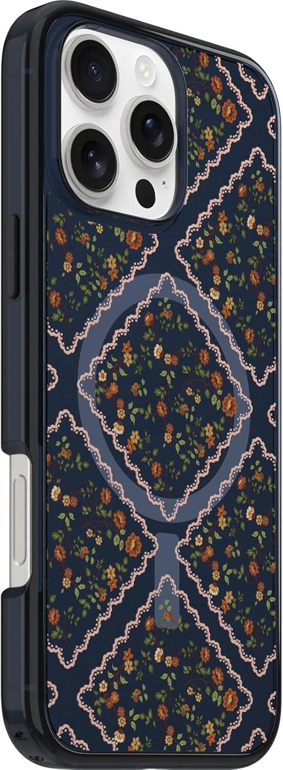 imageOtterBox iPhone 16 Symmetry Series Clear Case Baby Blue JeansNew Floral Romance Blue