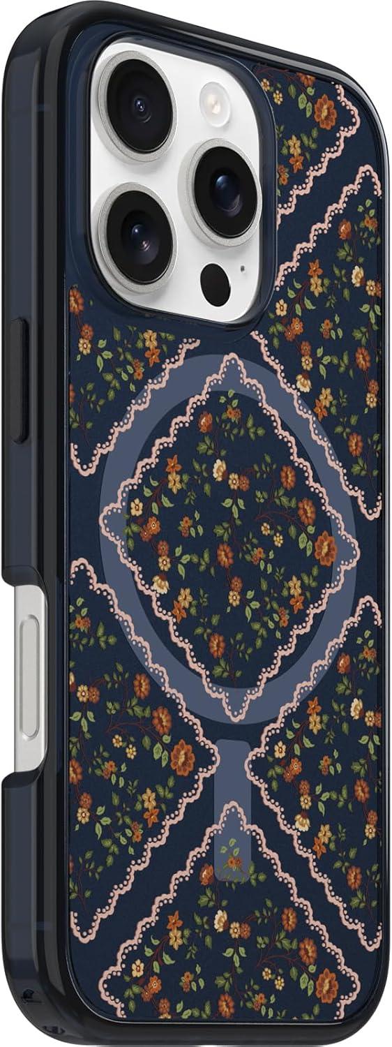 imageOtterBox iPhone 16 Symmetry Series Clear Case Baby Blue JeansNew Floral Romance Blue