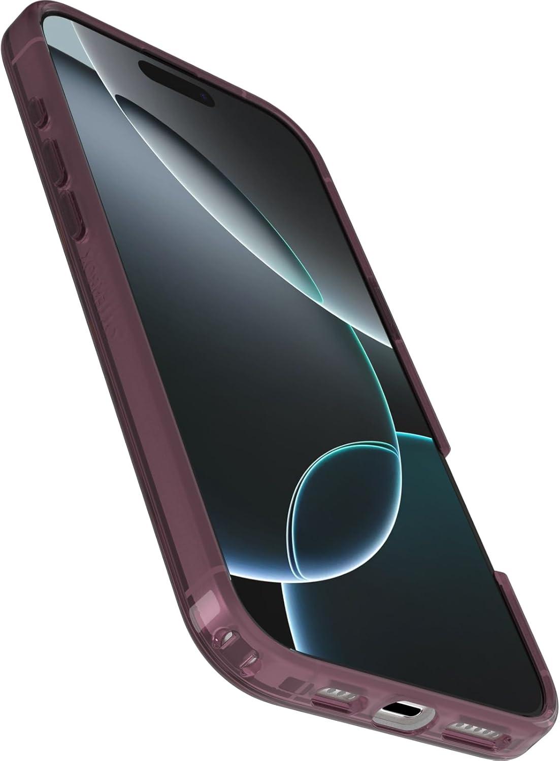 imageOtterBox iPhone 16 Symmetry Series Clear Case Baby Blue JeansNew Leopard Shift Pink