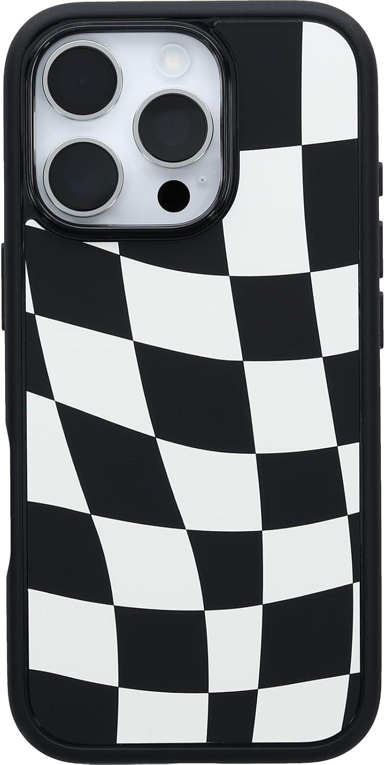 imageOtterBox iPhone 16 Symmetry Series Clear Case Baby Blue JeansNew Wavy Charcoal