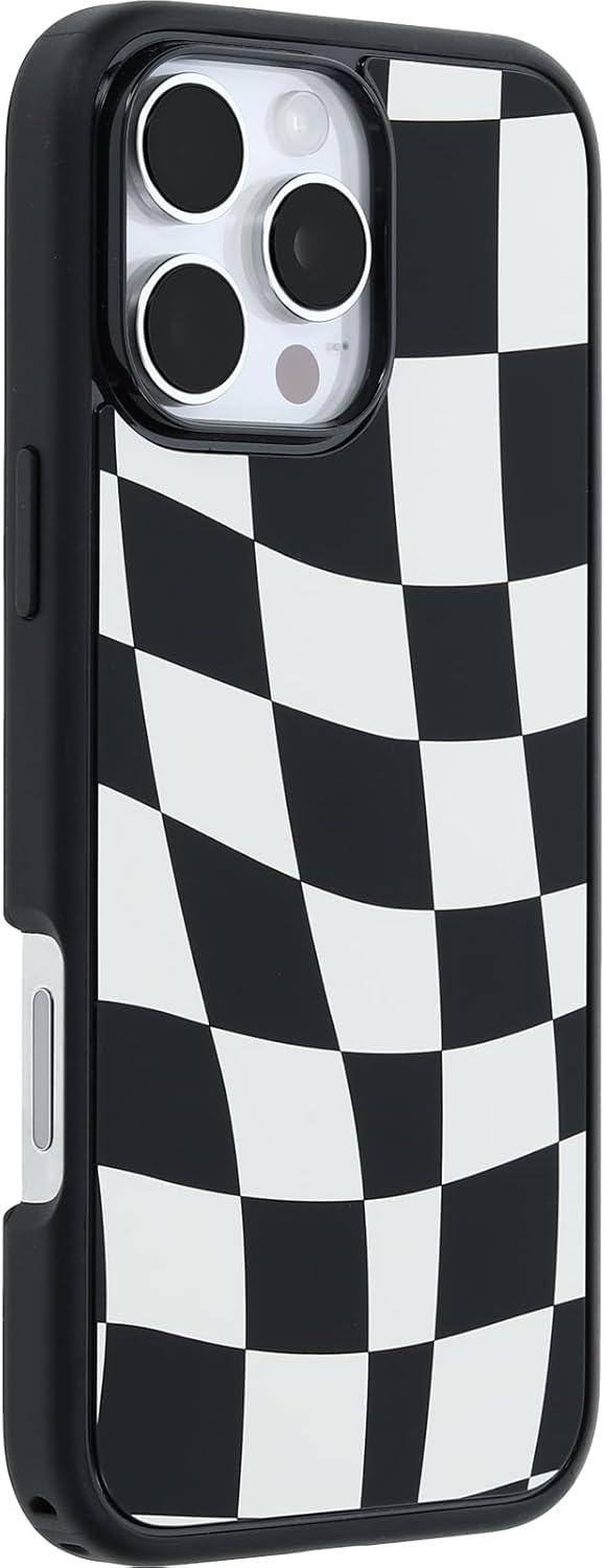 imageOtterBox iPhone 16 Symmetry Series Clear Case Baby Blue JeansNew Wavy Charcoal