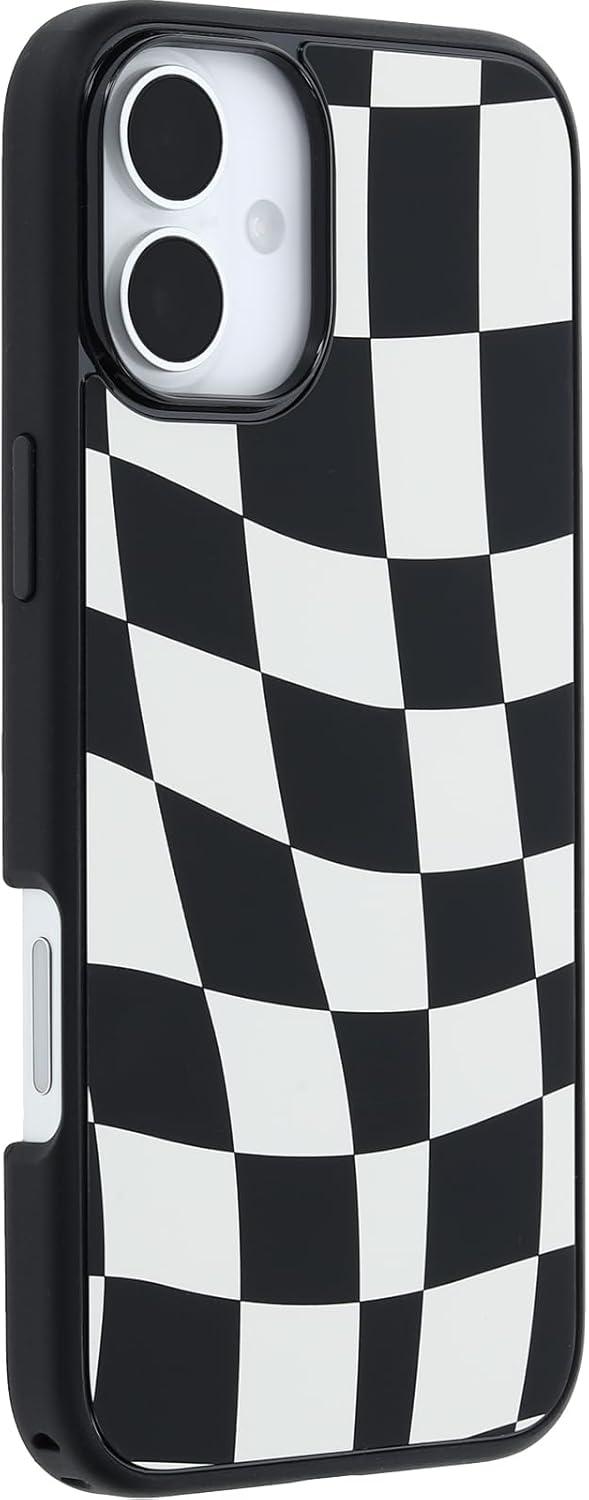 imageOtterBox iPhone 16 Symmetry Series Clear Case Baby Blue JeansNew Wavy Charcoal