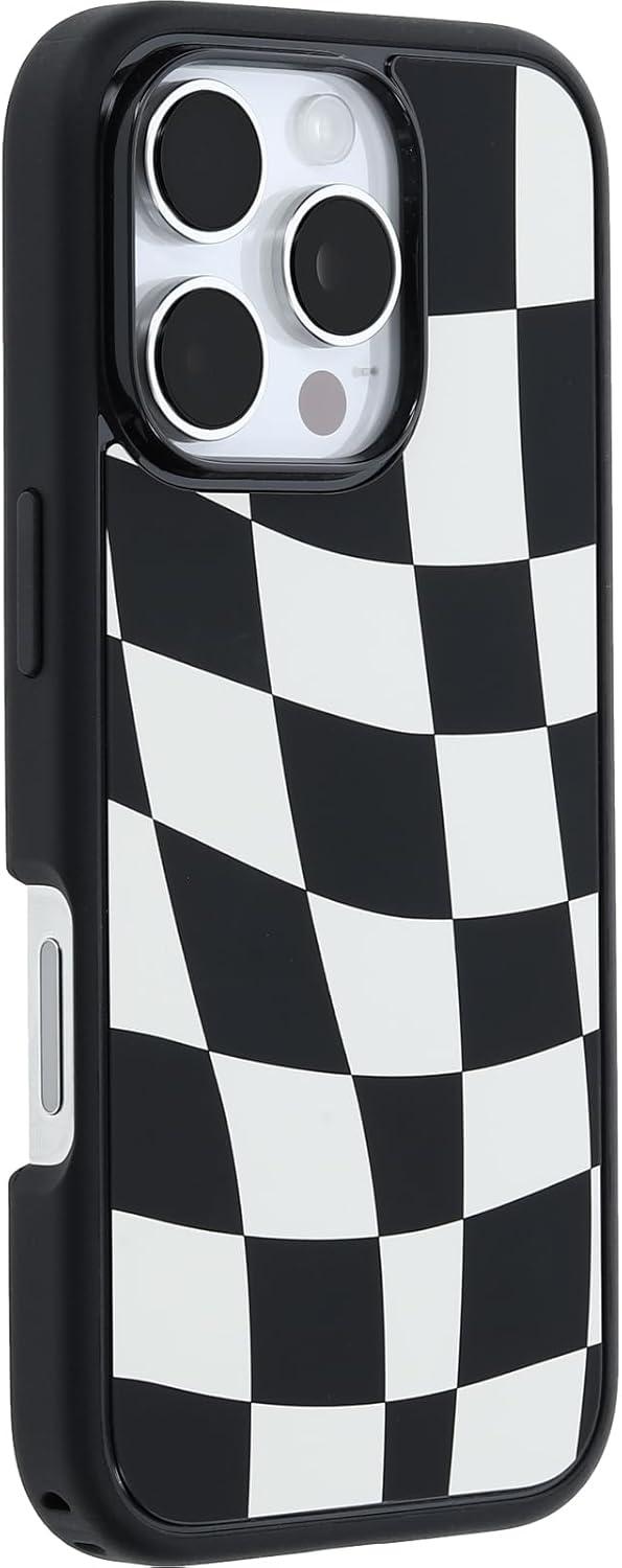 imageOtterBox iPhone 16 Symmetry Series Clear Case Baby Blue JeansNew Wavy Charcoal