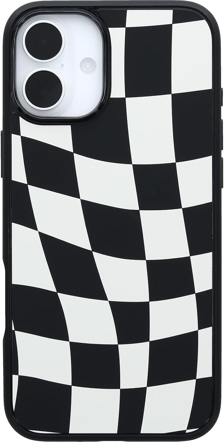 imageOtterBox iPhone 16 Symmetry Series Clear Case Baby Blue JeansNew Wavy Charcoal