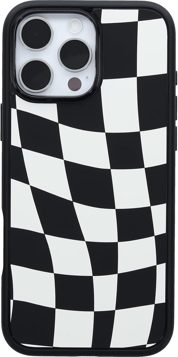 imageOtterBox iPhone 16 Symmetry Series Clear Case Baby Blue JeansNew Wavy Charcoal