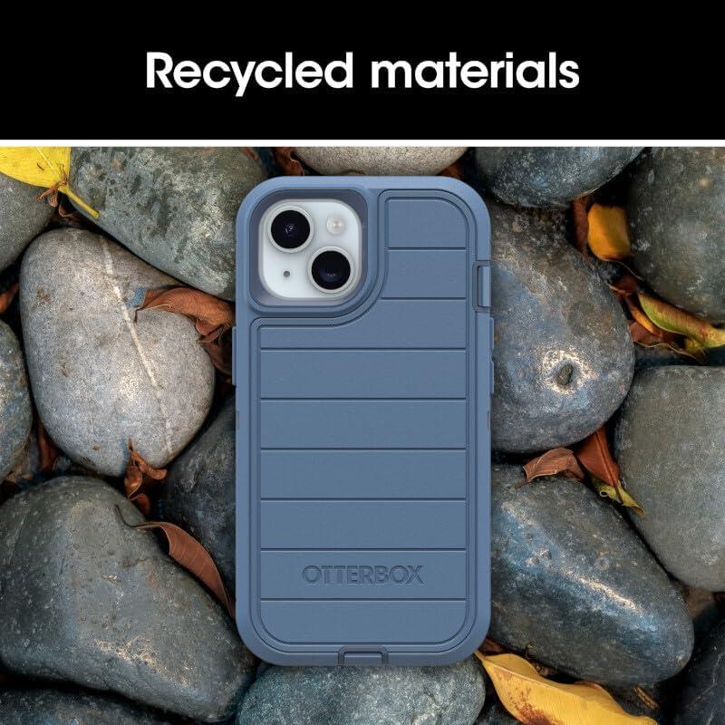 imageOtterBox iPhone 16e Only Defender Series Case Black Screenless Rugged ampamp Durable with Port Protection Holster Clip Includes Microbial Defense ProtectionBaby Blue Jeans Blue