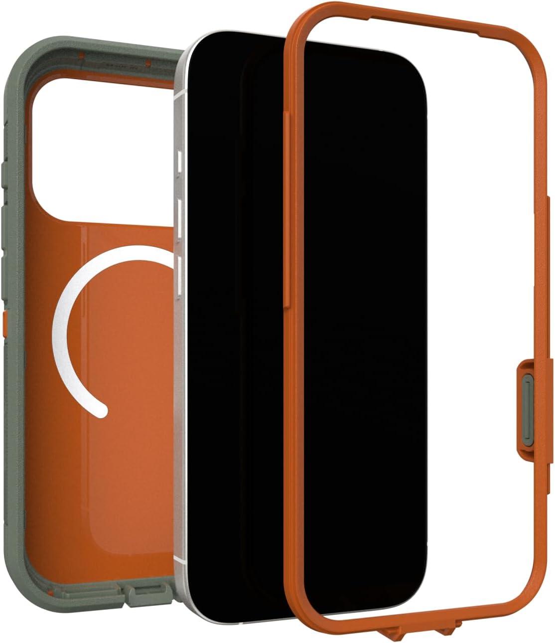 imageOtterBox iPhone 17 Pro Defender Series Pro XT Clear Case Baby Blue Clear Tough Rugged ampamp Durable iPhone Case Snaps on MagSafeRealtree Green Camo