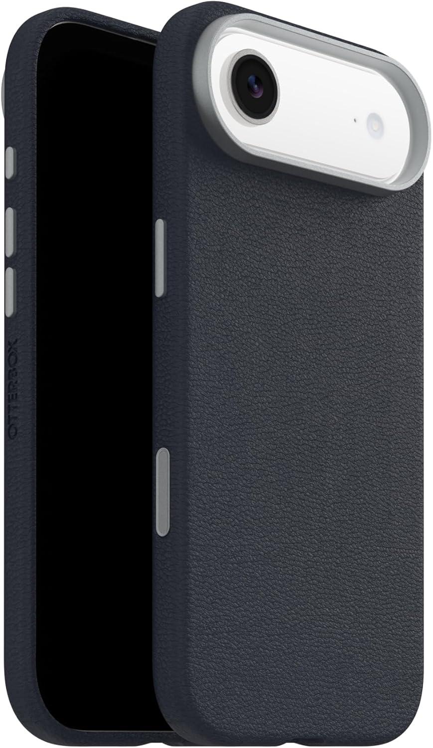 imageOtterBox iPhone 17 Pro Max Symmetry Series Cactus Leather Case Blue Sentiment Slim Premium Protective iPhone CaseBlue Sentiment