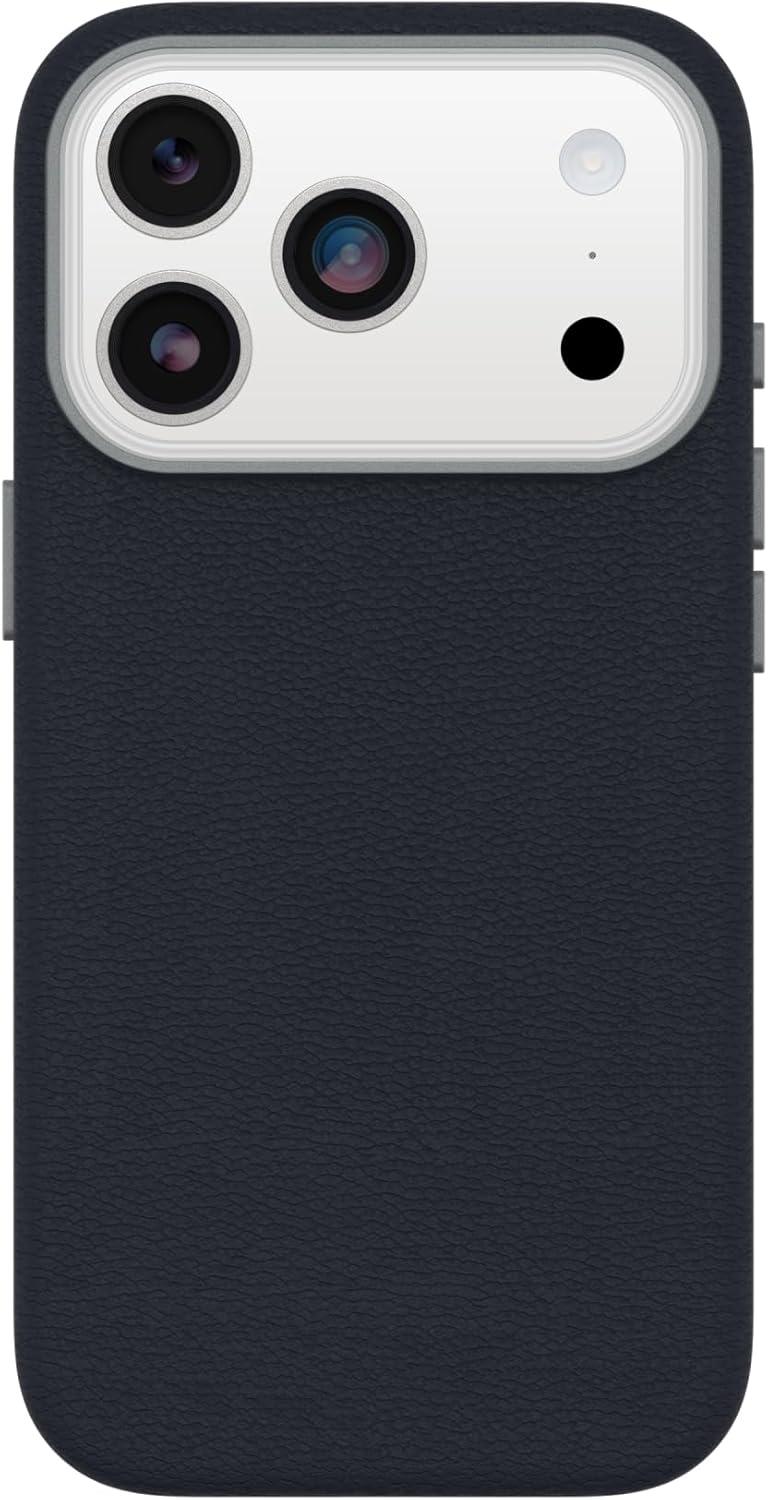 imageOtterBox iPhone 17 Pro Max Symmetry Series Cactus Leather Case Blue Sentiment Slim Premium Protective iPhone CaseBlue Sentiment