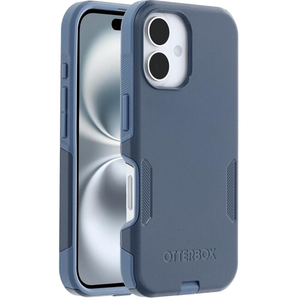 imageOtterBox Commuter Series MagSafe Case for iPhone 16 Plus Shockproof Drop Proof Rugged Protective Case 3X Tested to Military Standard PurpleBlue