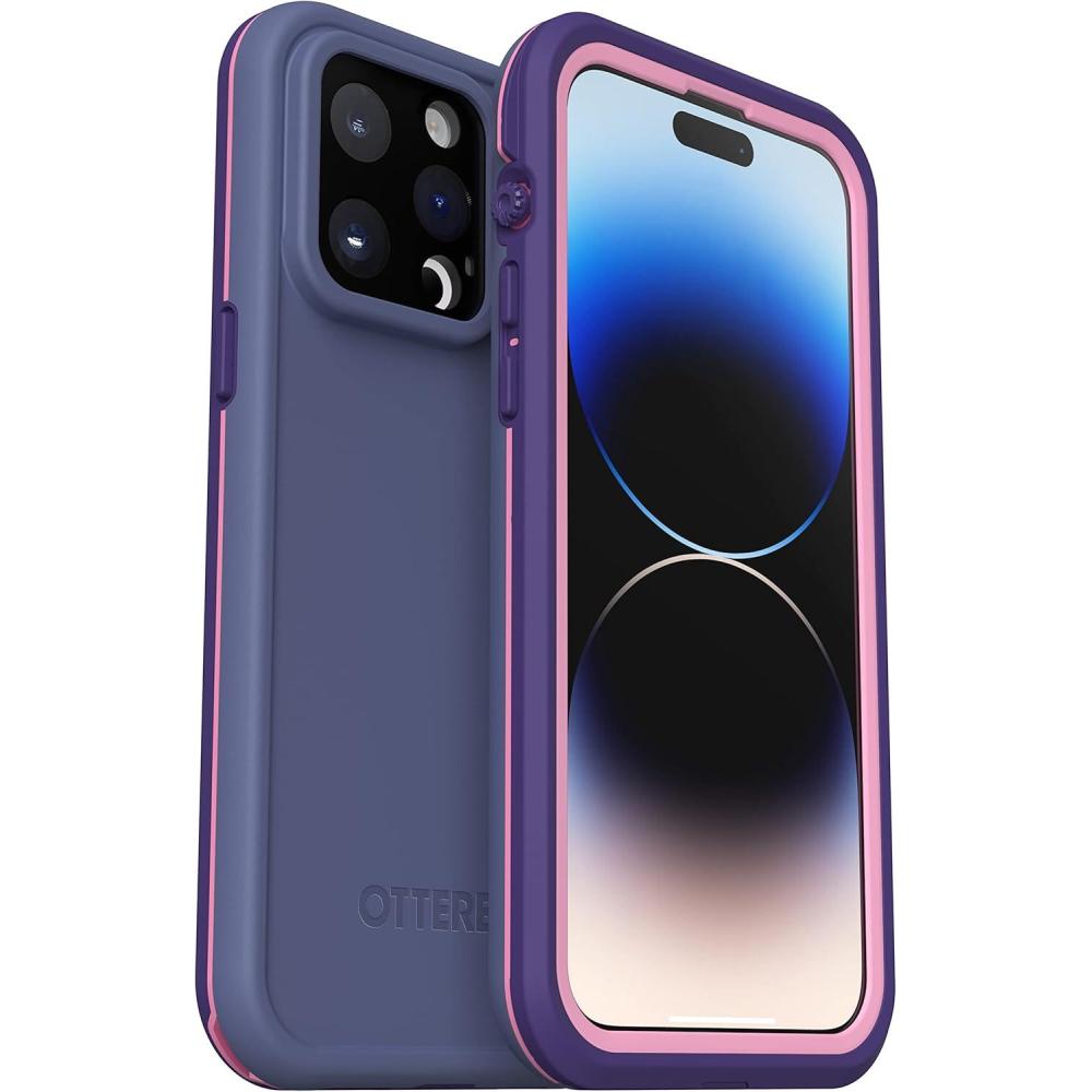 imageOtterBox FR Series Waterproof Case with MagSafe Designed by LifeProof for iPhone 14 Pro Max ONLY  Valor PurplePurple
