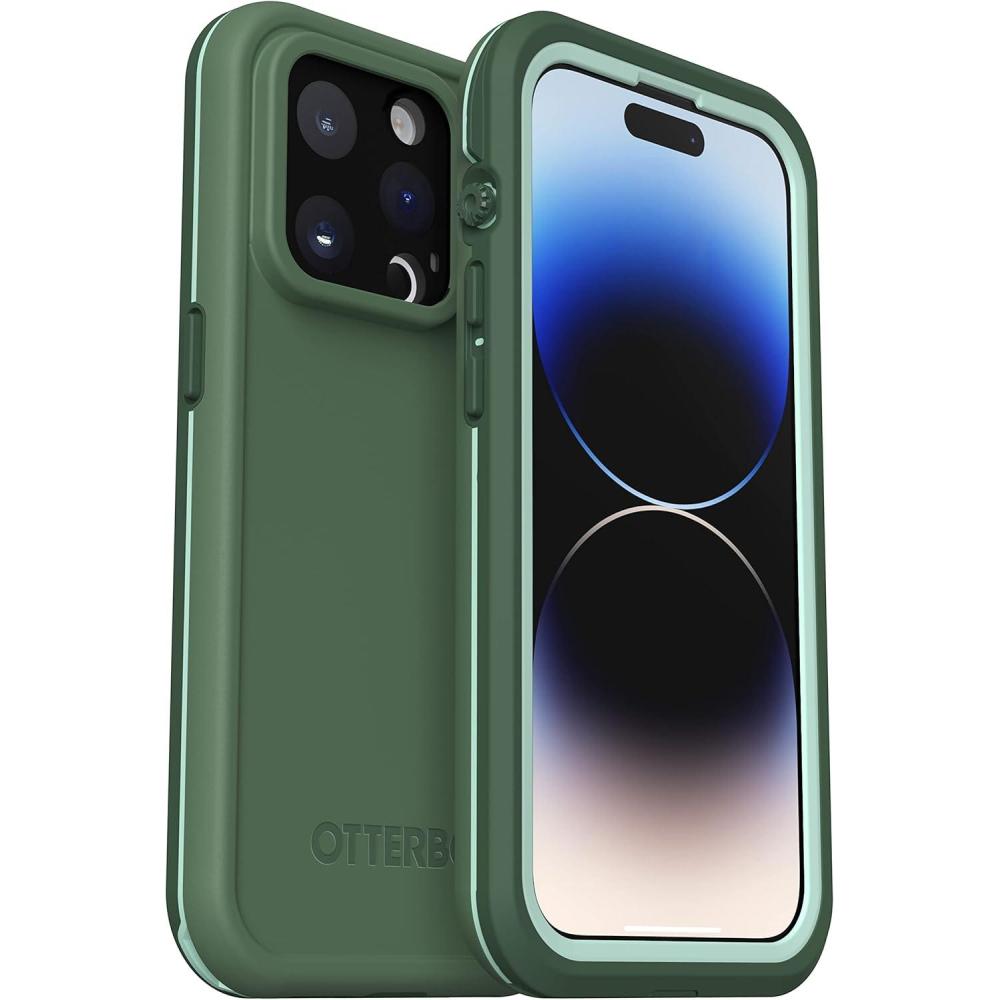 imageOtterBox FR Series Waterproof Case with MagSafe Designed by LifeProof for iPhone 14 Pro ONLY  Valor PurpleGreen