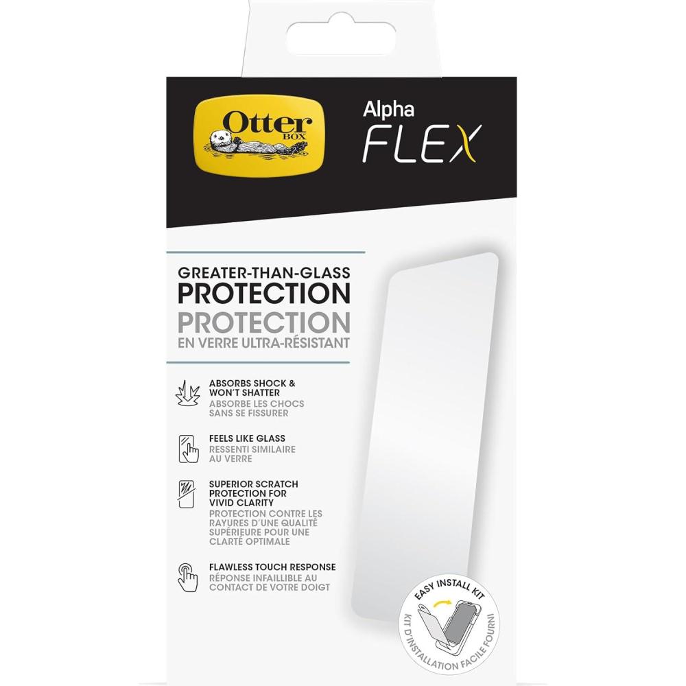 imageOtterBox Google Pixel 8 Pro Alpha Flex Antimicrobial Screen Protector  CLEAR precision fit crystal clarity flawless touch response easy installation Single unit ships in PolybagAntimicrobial Glass