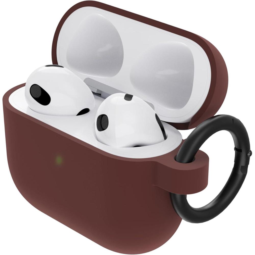 imageOtterBox Soft Touch Case for Apple AirPods 3rd Gen Black Taffy BlackWell Red