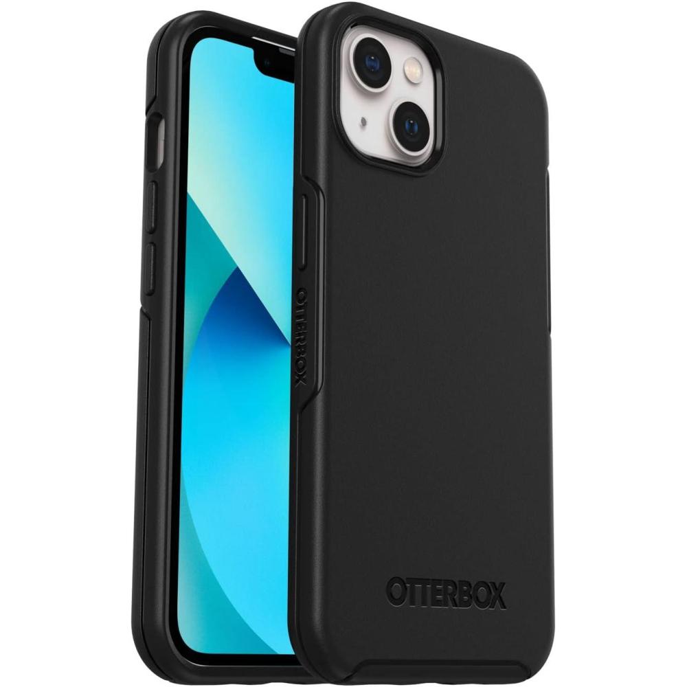 imageOtterBox iPhone 13 ONLY Symmetry Series Case  Black UltraSleek Wireless Charging Compatible Raised Edges Protect Camera ampamp ScreenBlack