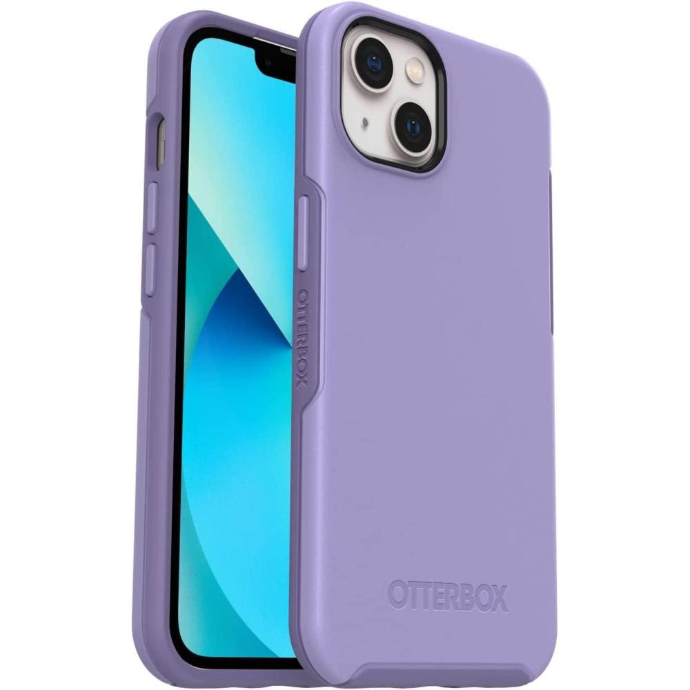 imageOtterBox iPhone 13 ONLY Symmetry Series Case  Black UltraSleek Wireless Charging Compatible Raised Edges Protect Camera ampamp ScreenPurple