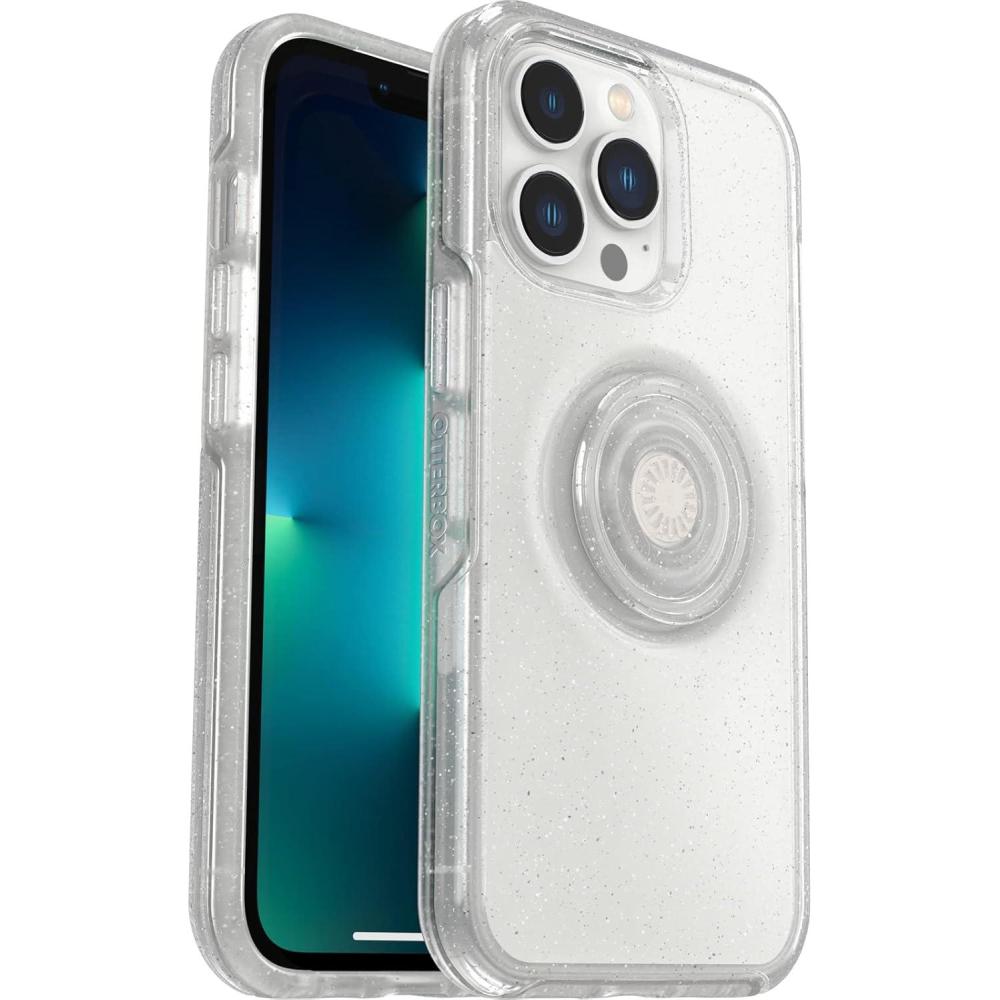 imageOtterBox iPhone 13 Pro Otter Pop Symmetry Series Case DIGITONE Graphic Integrated PopSockets PopGrip Slim PocketFriendly Raised Edges Protect Camera ampamp ScreenStardust ClearGlitter