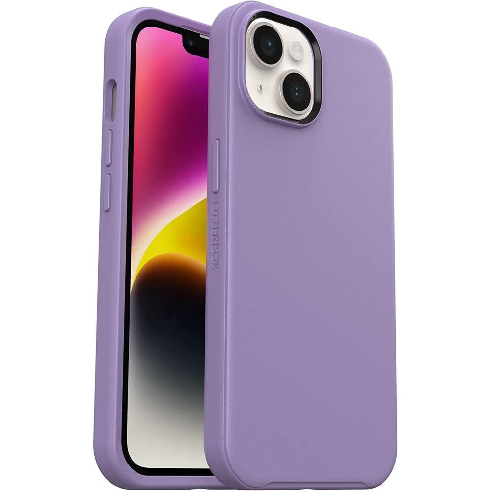 imageOtterBox iPhone 14 ampamp iPhone 13 Symmetry Series Case  BLACK  UltraSleek Wireless Charging Compatible Raised Edges Protect Camera ampamp ScreenPurple