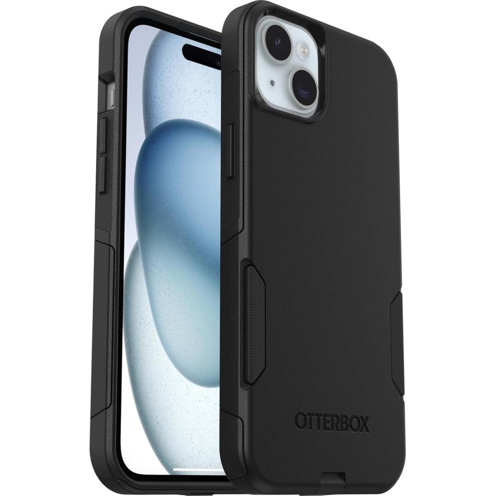 imageOtterBox iPhone 15 Plus and iPhone 14 Plus Commuter Series Case BLACK slim ampamp tough pocketfriendly with port protection ships in polybagBlack