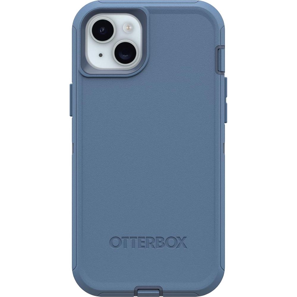 imageOtterBox iPhone 15 Plus and iPhone 14 Plus Defender Series Case  Black screenless Rugged ampamp Durable with Port Protection Includes Holster Clip KickstandBlue