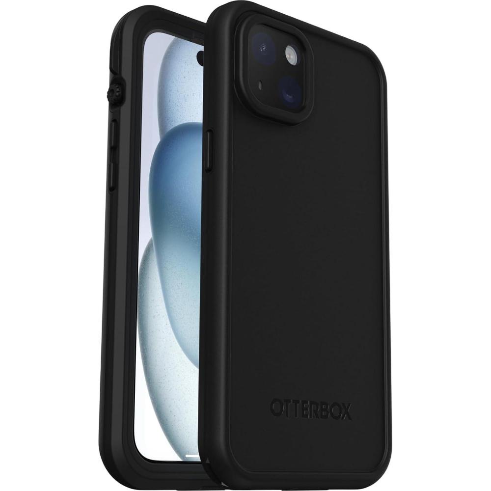 imageOtterBox iPhone 15 Plus and iPhone 14 Plus FR Series Waterproof Case with MagSafe Designed by LifeProof  BLACK waterproof 60 recycled plastic sleek and stylish