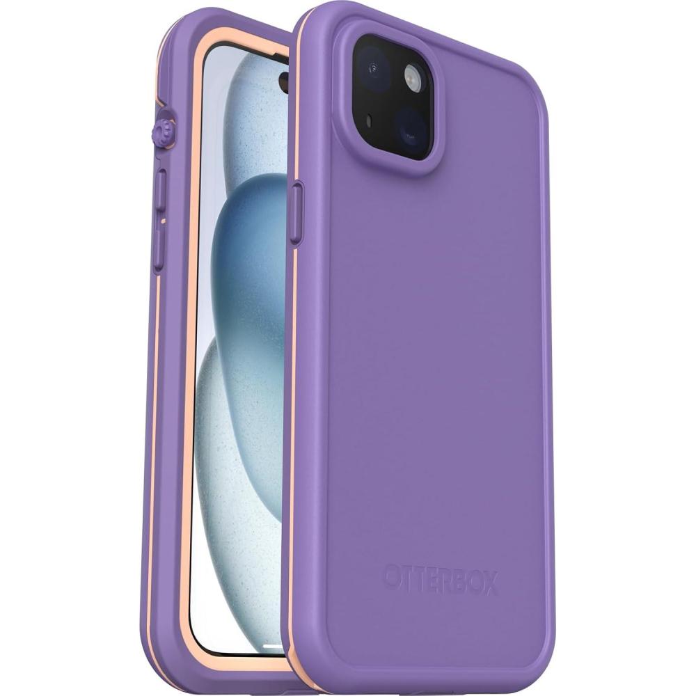 imageOtterBox iPhone 15 Plus and iPhone 14 Plus FR Series Waterproof Case with MagSafe Designed by LifeProof  RULE OF PLUM Purple waterproof 60 recycled plastic sleek and stylish