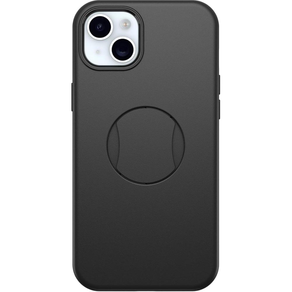 imageOtterBox iPhone 15 Plus and iPhone 14 Plus OtterGrip Symmetry Series Case Black Builtin Grip Sleek case Snaps to MagSafe Raised Edges Protect Camera ampamp ScreenBlack