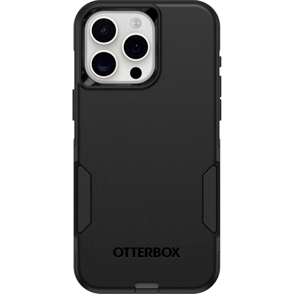 imageOtterBox iPhone 15 Pro MAX Only Commuter Series Case Crisp Denim Blue Slim ampamp Tough PocketFriendly with Port ProtectionBlack