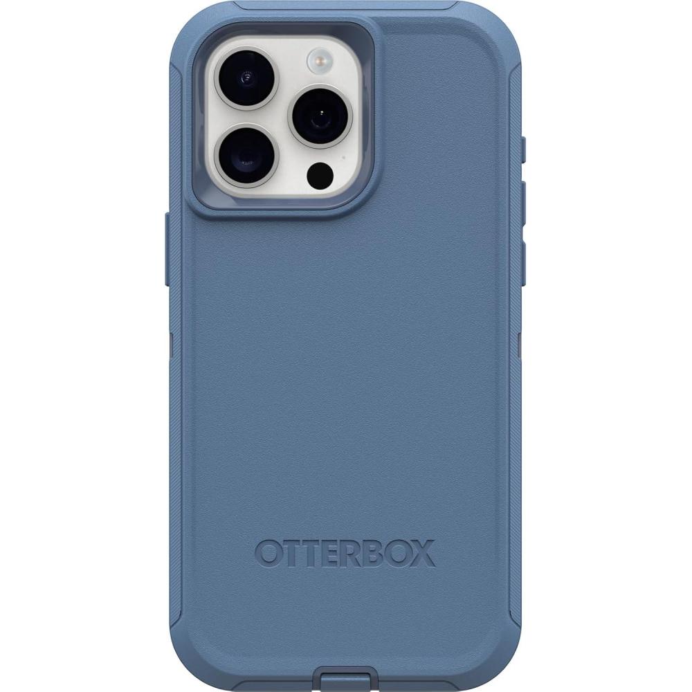 imageOtterBox iPhone 15 Pro MAX Only Defender Series Case Realtree Edge Blaze OrangeBlackRT Edge Rugged ampamp Durable with Port Protection Includes Holster Clip KickstandBlue
