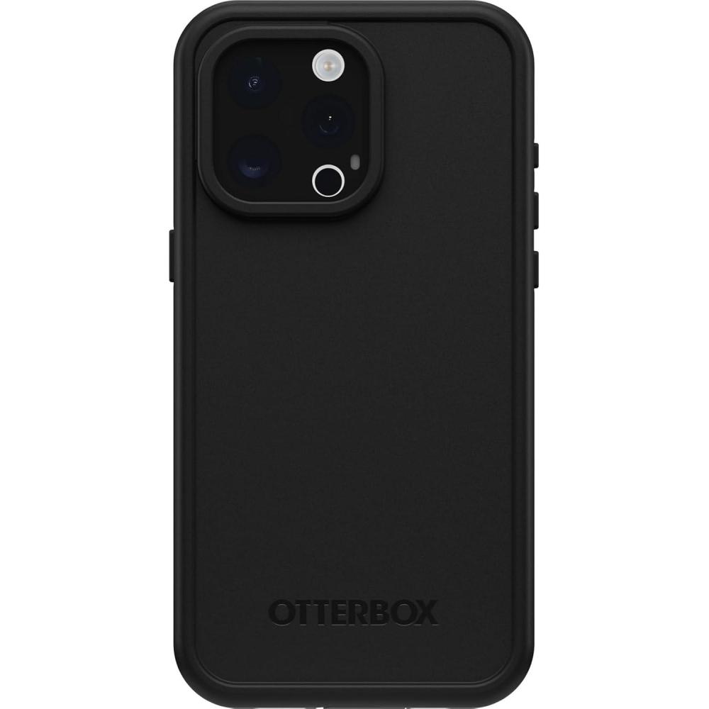imageOtterBox iPhone 15 Pro MAX Only FR Series Waterproof Case with MagSafe Designed by LifeProof Black Waterproof 60 Recycled Plastic Sleek and StylishBlack