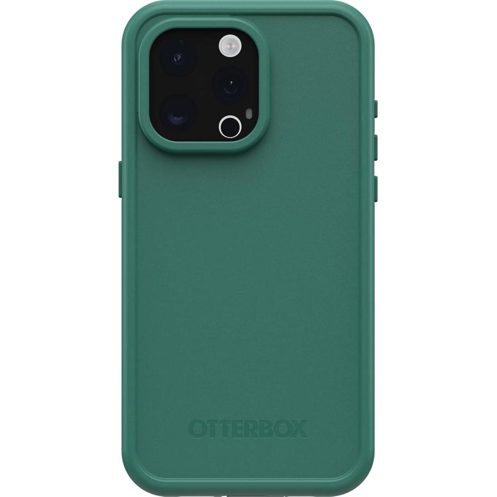 imageOtterBox iPhone 15 Pro MAX Only FR Series Waterproof Case with MagSafe Designed by LifeProof Black Waterproof 60 Recycled Plastic Sleek and StylishGreen