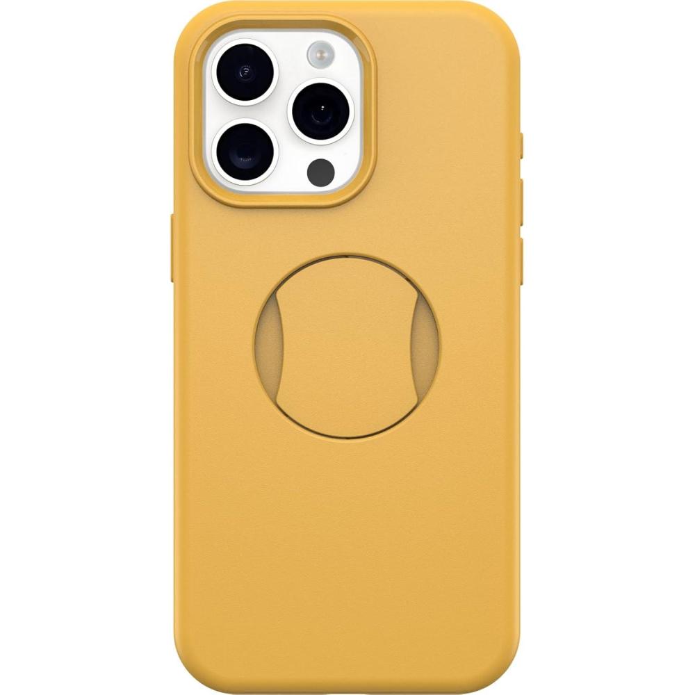 imageOtterBox iPhone 15 Pro MAX Only OtterGrip Symmetry Series Case  You DO Blue Builtin Grip Sleek case Snaps to MagSafe Raised Edges Protect Camera ampamp ScreenAspen Gleam