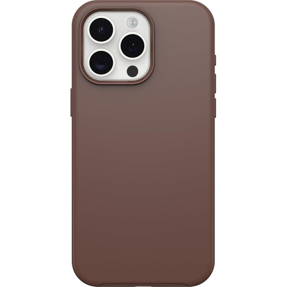 imageOtterBox iPhone 15 Pro MAX Only Symmetry Series Case  Chocolate BAR Brown Snaps to MagSafe UltraSleek Raised Edges Protect Camera ampamp Screen