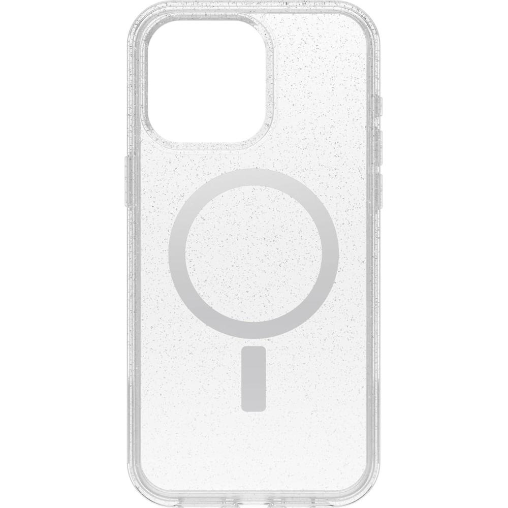 imageOtterBox iPhone 15 Pro MAX Only Symmetry Series Clear Case Stardust ClearSilver Snaps to MagSafe UltraSleek Raised Edges Protect Camera ampamp Screen
