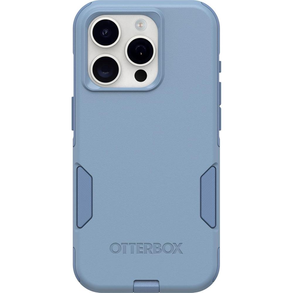 imageOtterBox iPhone 15 Pro Only Commuter Series Case  Crisp Denim Blue Slim ampamp Tough PocketFriendly with Port Protection