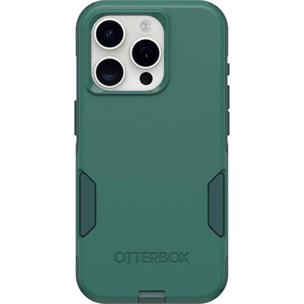 imageOtterBox iPhone 15 Pro Only Commuter Series Case  GET Your Greens Slim ampamp Tough PocketFriendly with Port Protection