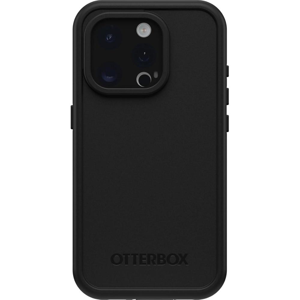 imageOtterBox iPhone 15 Pro Only FR Series Waterproof Case with MagSafe Designed by LifeProof  Rule of Plum Purple Waterproof 60 Recycled Plastic Sleek and StylishBlack