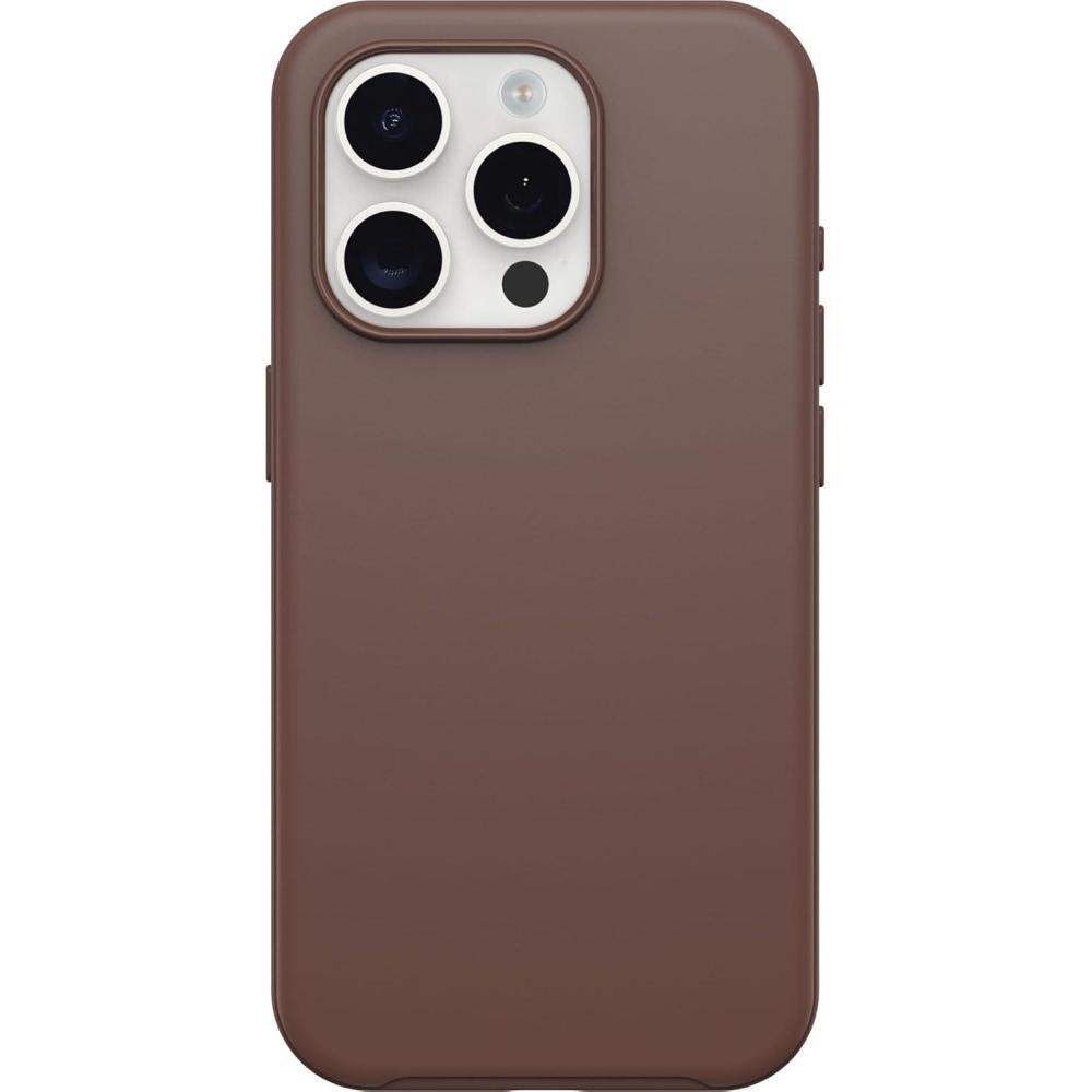 imageOtterBox iPhone 15 Pro Only Symmetry Series Case  Chocolate BAR Brown Snaps to MagSafe UltraSleek Raised Edges Protect Camera ampamp Screen