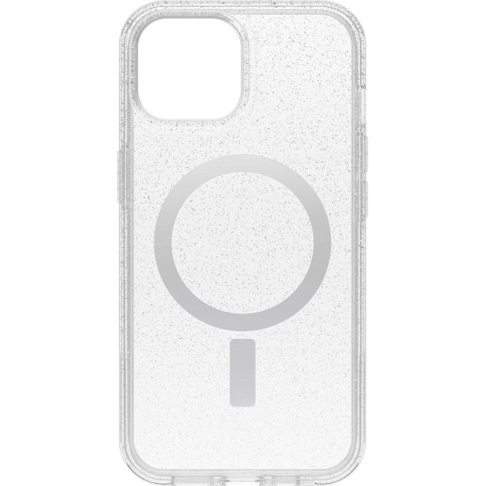 imageOtterBox iPhone 15 iPhone 14 and iPhone 13 Symmetry Series Clear Case  Stardust ClearSilver Snaps to MagSafe UltraSleek Raised Edges Protect Camera ampamp ScreenClearGlitter