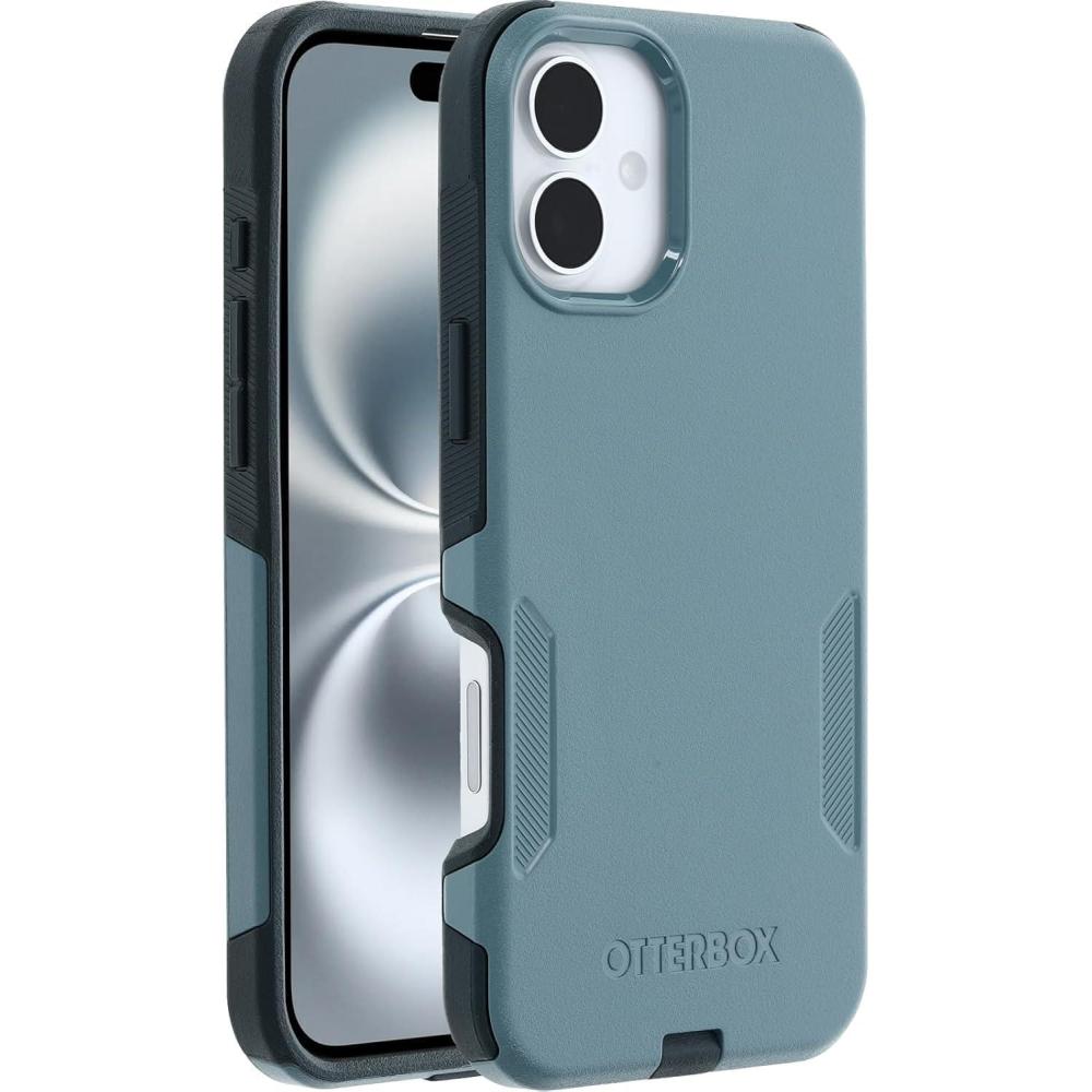 imageOtterBox iPhone 16 Plus  Case  Commuter MagSafe Series  Personalize with Photo Text ampamp Logo Snaps to MagSafe  Raised Edges Protect Camera ampamp Screen  NonRetail Packaging Sagebrush GreenSagebrush Green