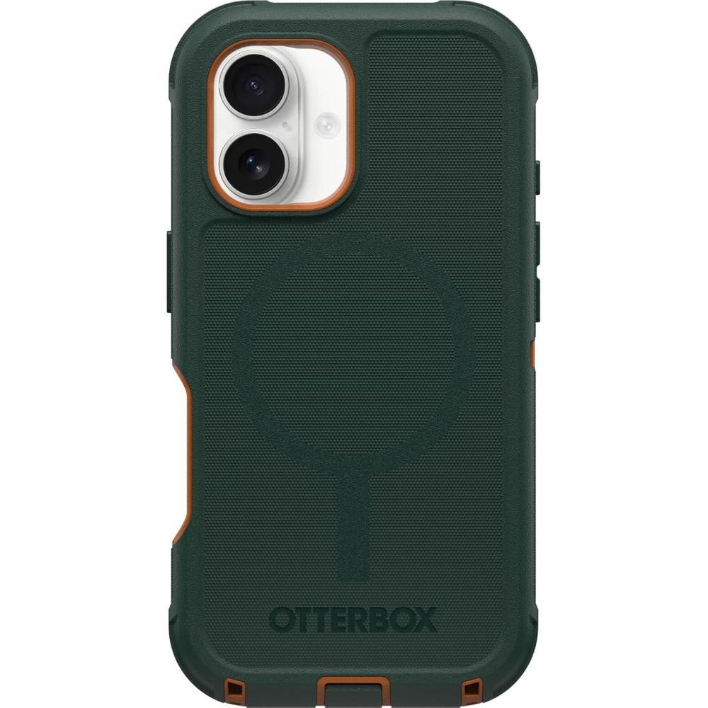 imageOtterBox iPhone 16 Plus Defender Series Case  BlackNew Green Intrigue