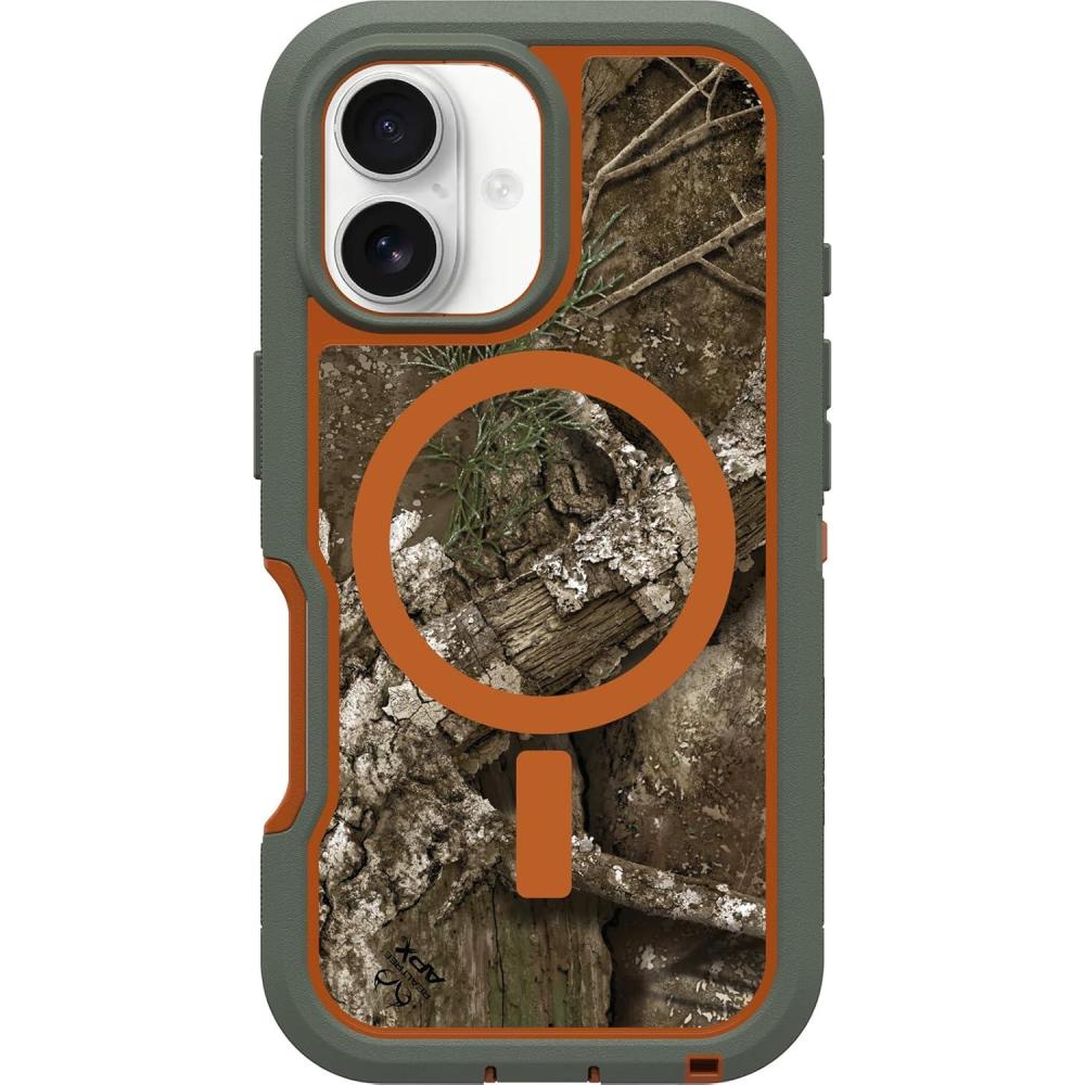 imageOtterBox iPhone 16 Pro Defender Series XT Clear Case  Floral PurpleNew Realtree Camo