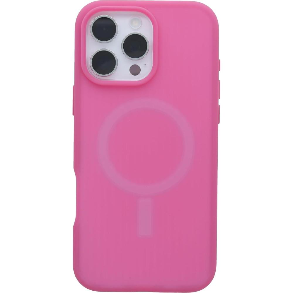 imageOtterBox iPhone 16 Pro Max Symmetry Series Soft Touch for MagSafe  Foxberry Pink