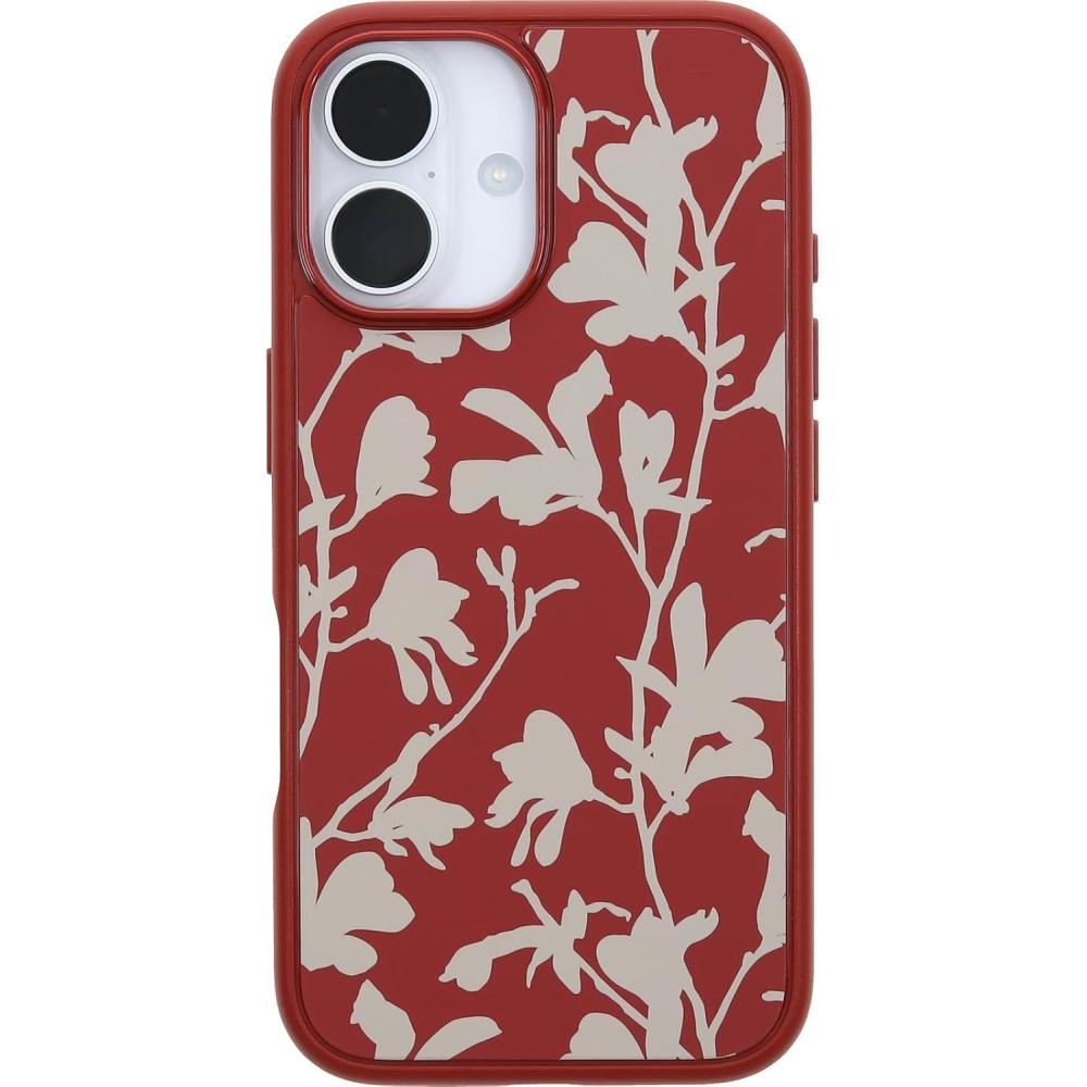 imageOtterBox iPhone 16 Symmetry Series Clear Case Baby Blue JeansAutumn Rust