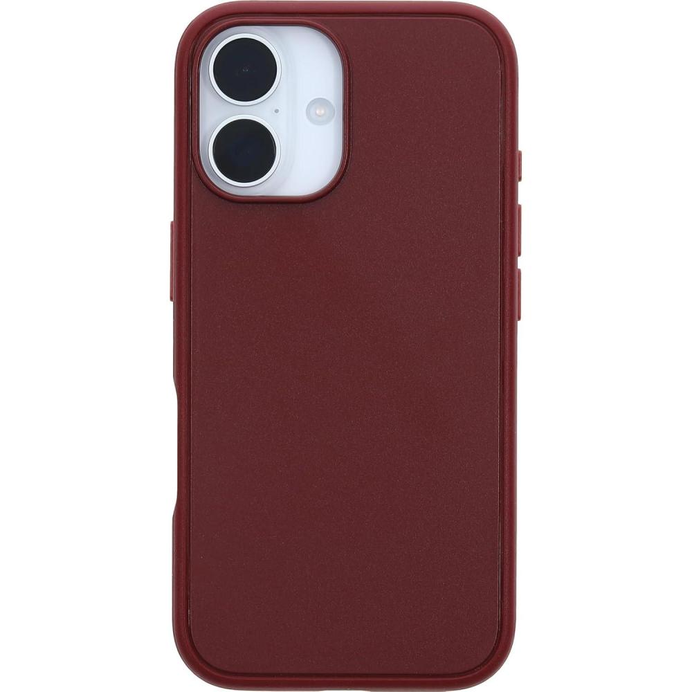 imageOtterBox iPhone 16 Symmetry Series Clear Case  Baby Blue JeansBrick Red