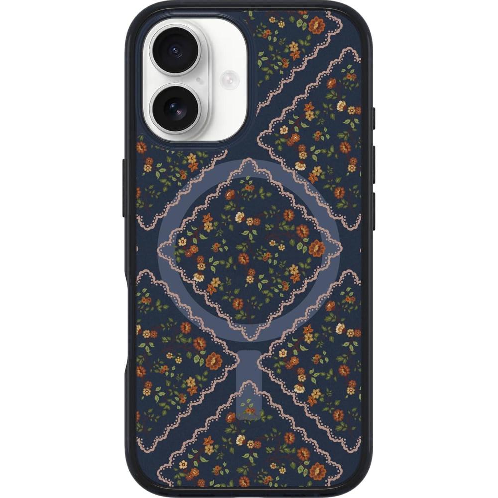 imageOtterBox iPhone 16 Symmetry Series Clear Case Baby Blue JeansNew Floral Romance Blue