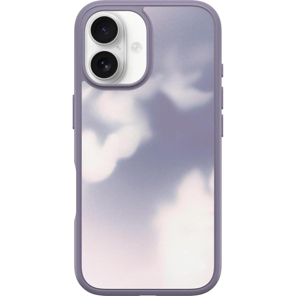 imageOtterBox iPhone 16 Symmetry Series Clear Case  Baby Blue JeansWinter Window Purple