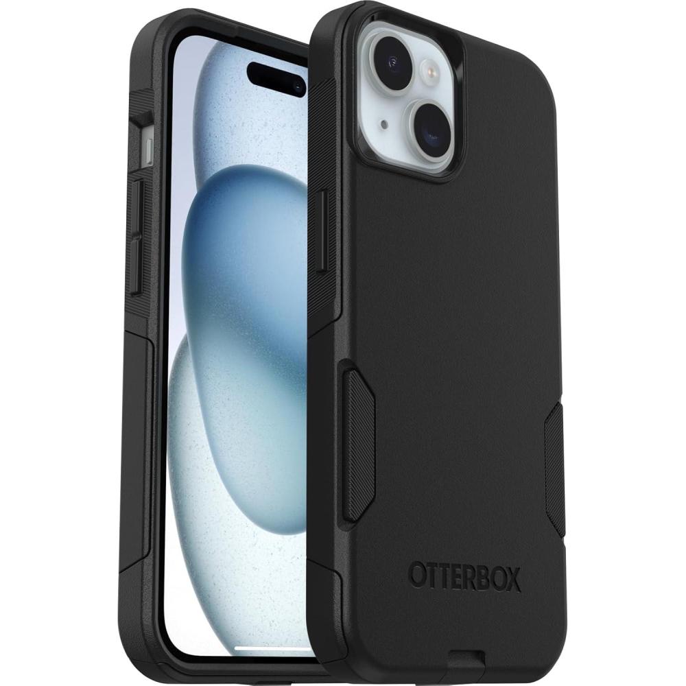 imageOtterBox iPhone 16e 15 14 ampamp 13 Commuter Series Case  BLACK slim ampamp tough pocketfriendly with port protection ships in polybagiPhone 15  iPhone 14  iPhone 13